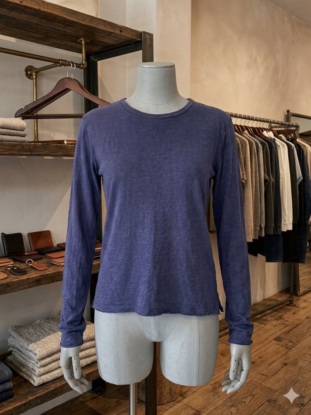 We The Free Women's Long-Sleeve Crewneck Tee - Indigo